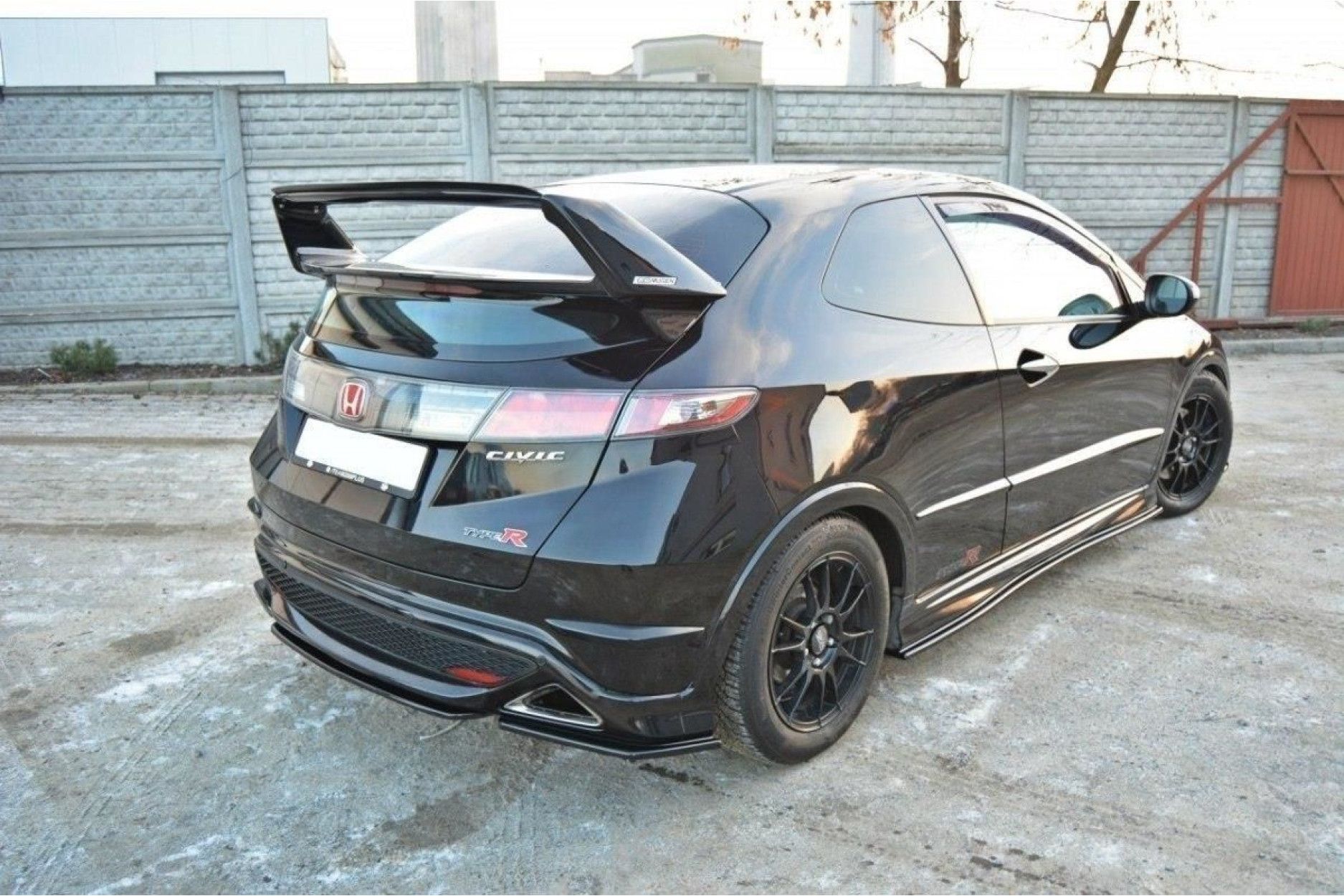 Maxton Design Diffusor Erweiterungen Fur Honda Civic Mk8 Type S Type R Schwarz Strukturiert Online Kaufen Bei Cfd