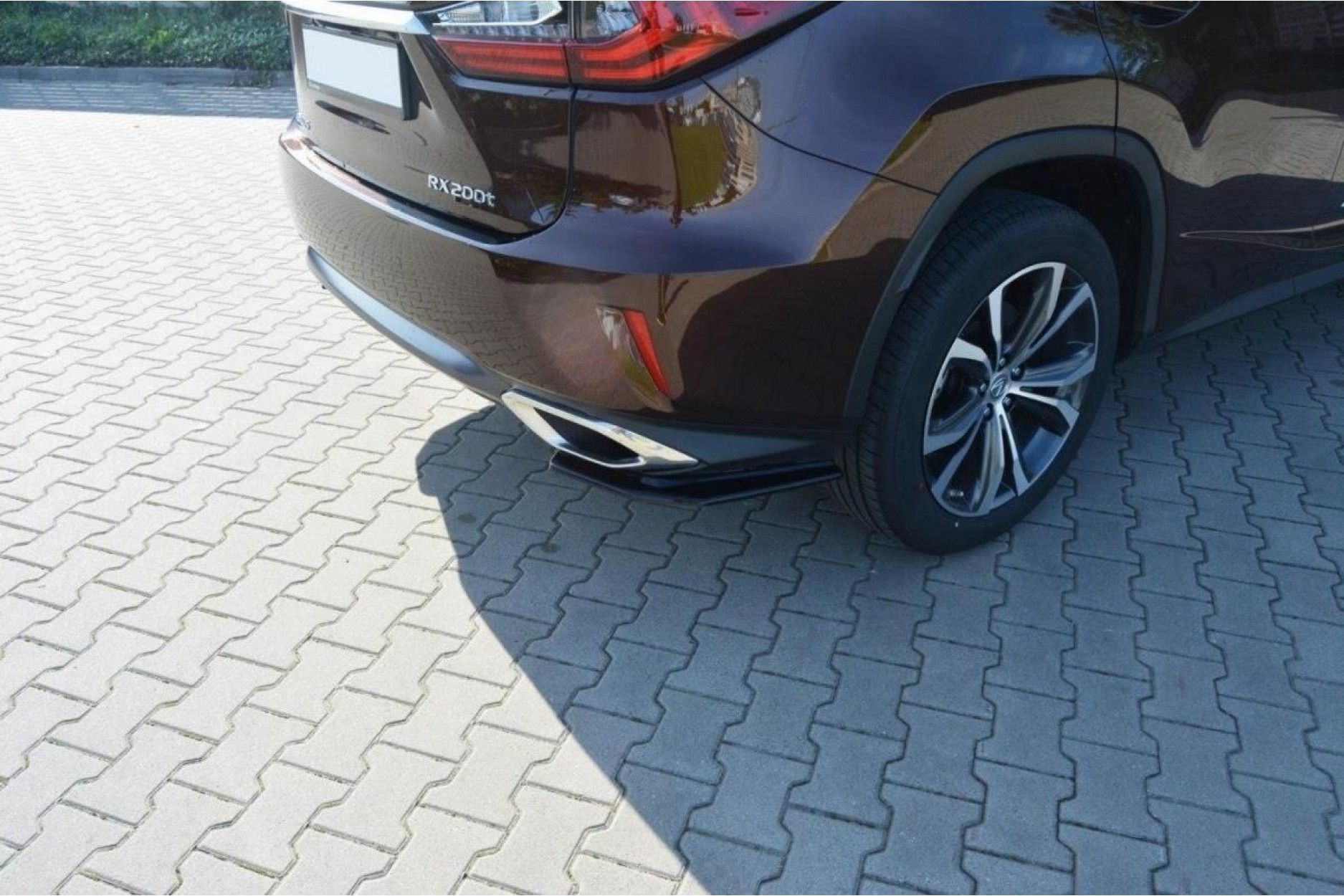 Maxton Design Diffusor-Erweiterungen für Lexus RX MK4 schwarz hochglanz (2) 