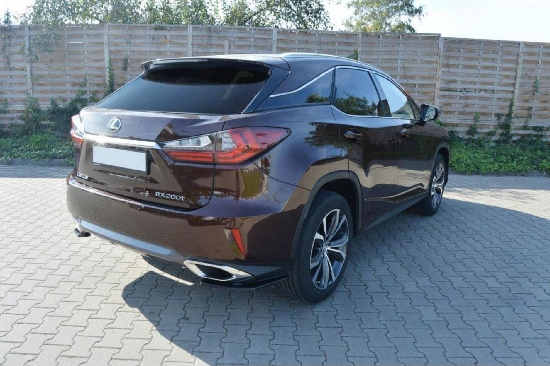 Maxton Design Diffusor-Erweiterungen für Lexus RX MK4 schwarz hochglanz (3) 