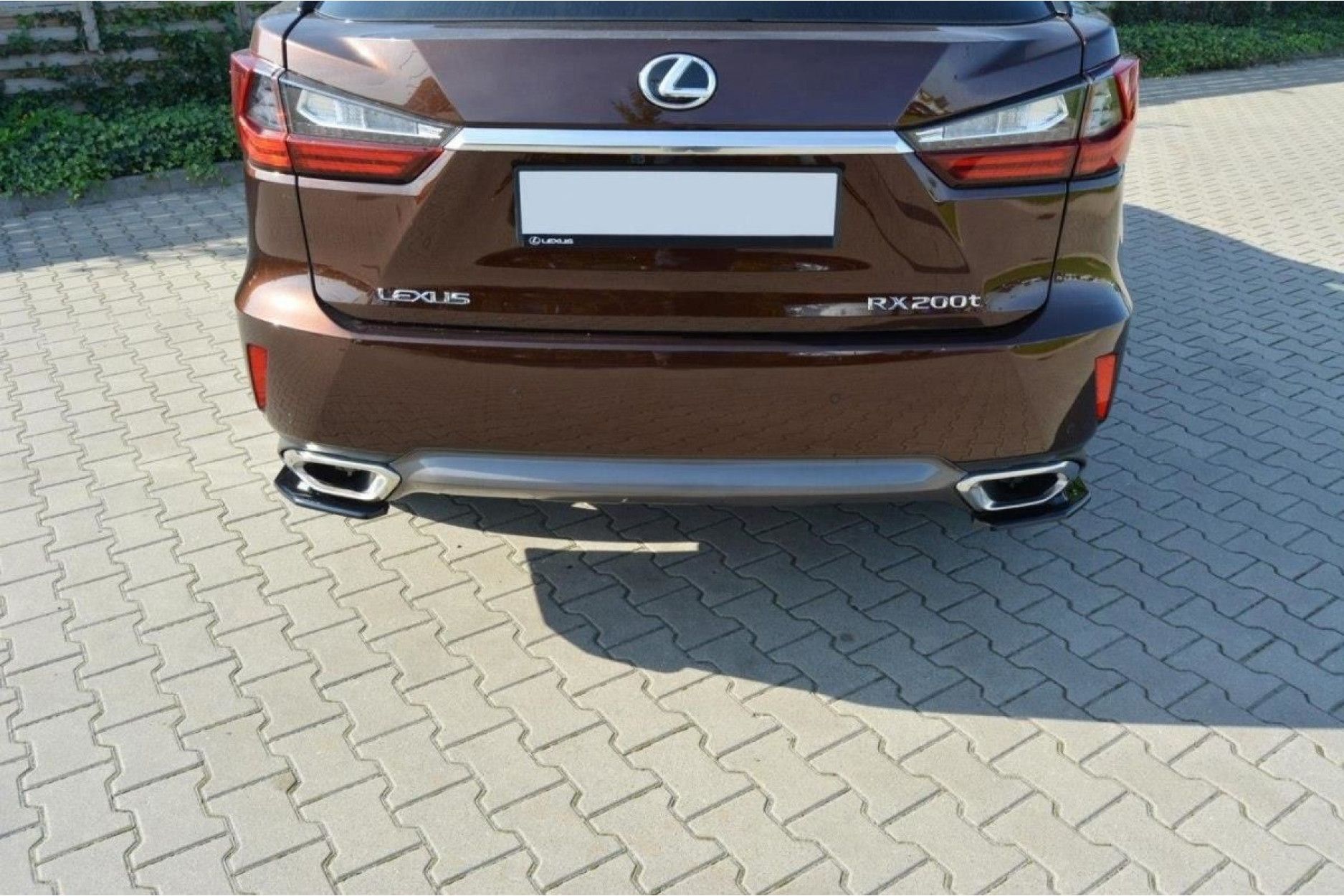 Maxton Design Diffusor-Erweiterungen für Lexus RX MK4 schwarz hochglanz (4) 