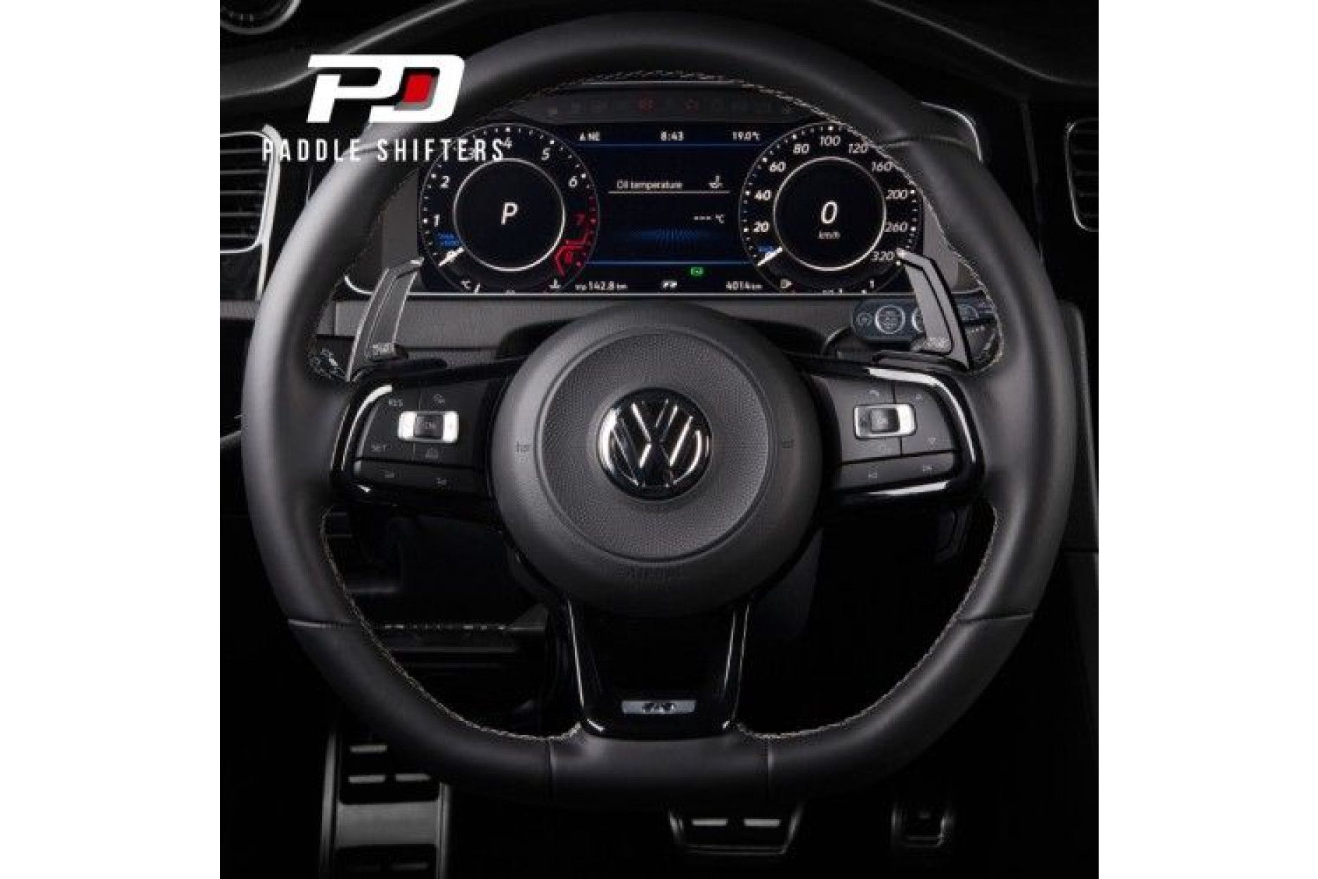 Alu DSG Schaltwippen Verlängerung für VW Golf 7 VII GTI GTD R