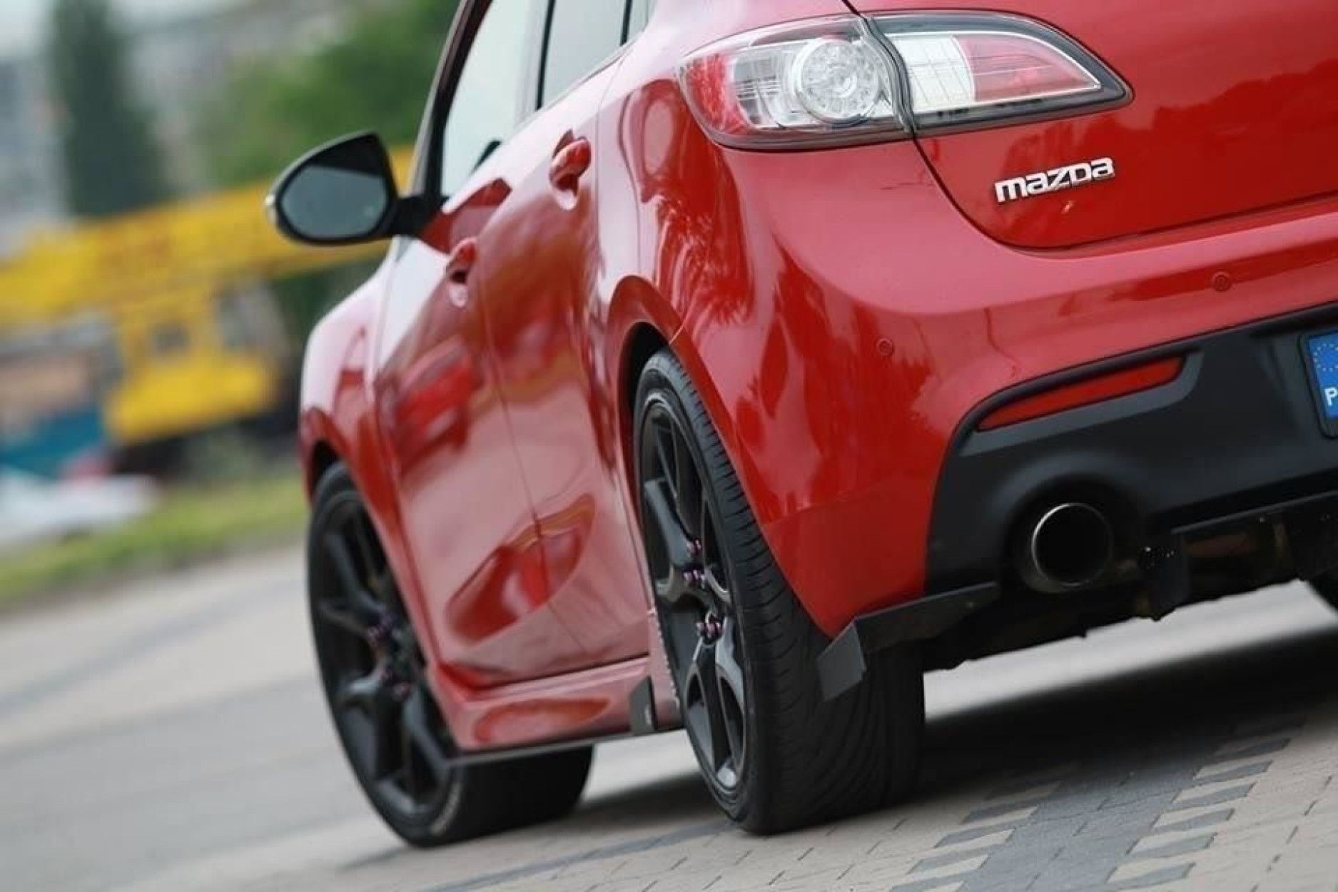 Maxton Design Racing-Seitenschweller für Mazda Mazda 3 MK2 MPS schwarz unbearbeitet (2) 