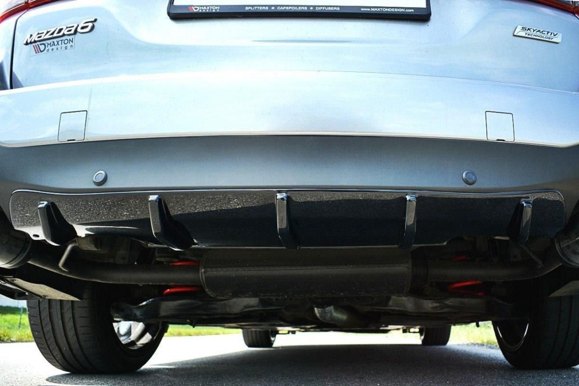 Maxton Design ABS Frontlippe für Mazda Mazda 6 GH MK3 MPS schwarz hochglanz  FÜR DYNAMIC SPORTSTOßSTANGE