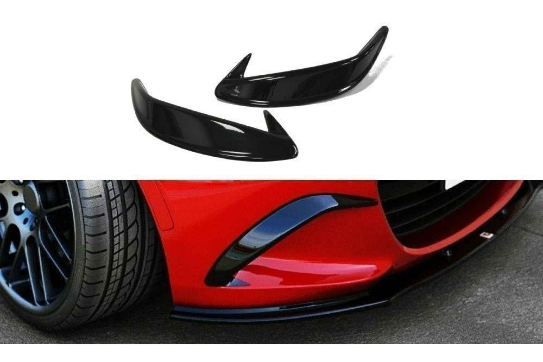 Maxton Design Abdeckung Nebelleuchte für Mazda MX-5 MK4 ND schwarz  hochglanz - online kaufen bei CFD