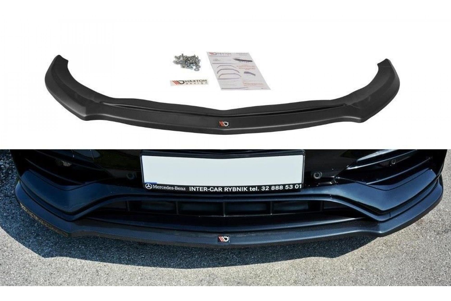 Maxton Design Frontlippe Fur Mercedes A Klasse W176 A45 Amg Facelift Schwarz Hochglanz Online Kaufen Bei Cfd