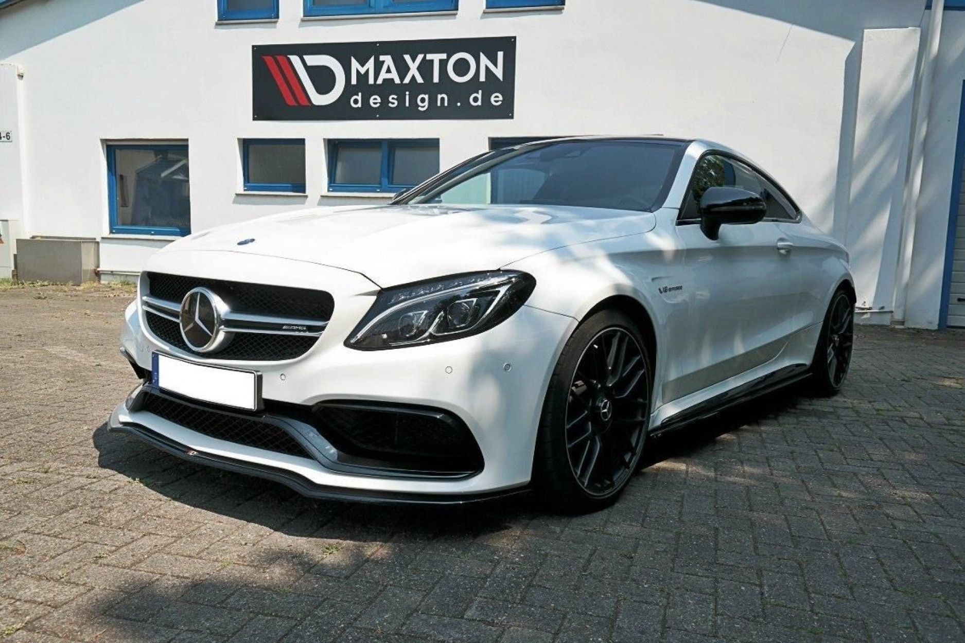 Maxton Design Frontlippe Fur Mercedes C Klasse W5 C63 Amg Coupe Schwarz Hochglanz Online Kaufen Bei Cfd