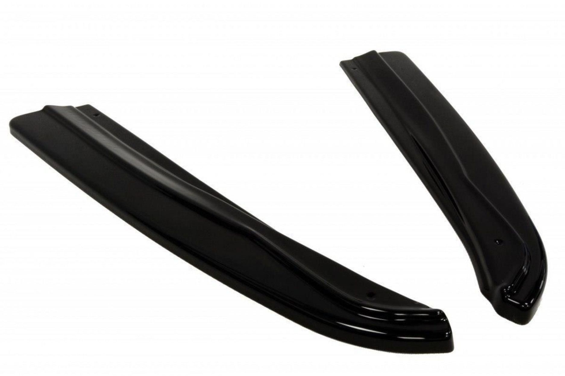 Maxton Design Diffusor-Erweiterungen für Mercedes CLS-Klasse C218 AMG-Paket schwarz hochglanz (4) 