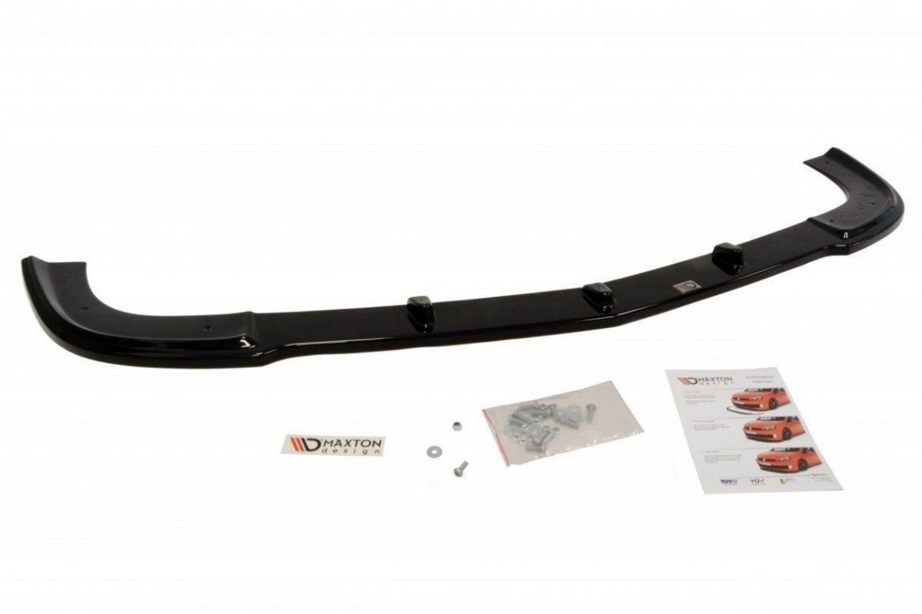 Maxton Design Frontlippe für Mercedes CLS-Klasse C219 schwarz hochglanz (2) 