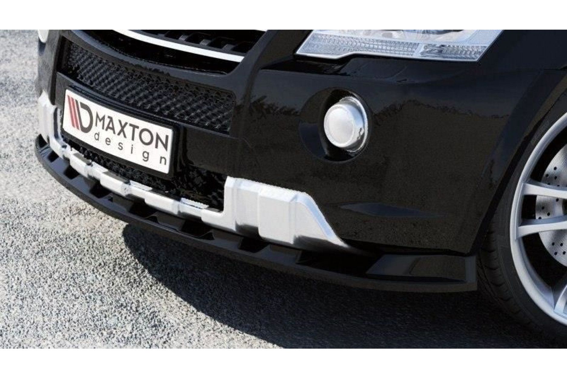 Maxton Design Frontlippe für Mercedes ML W164 schwarz hochglanz (2) 