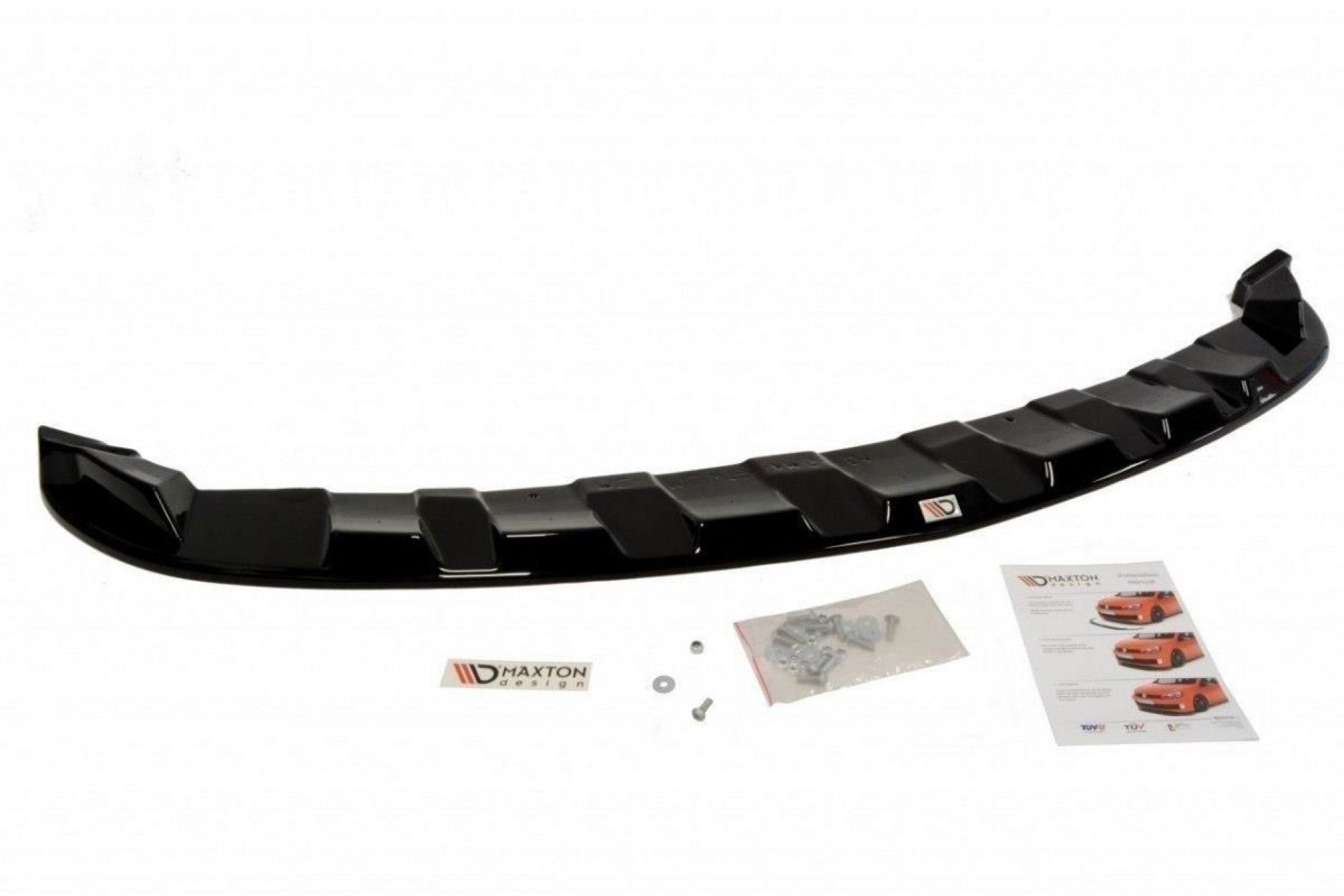 Maxton Design Frontlippe für Mercedes ML W164 schwarz hochglanz (3) 