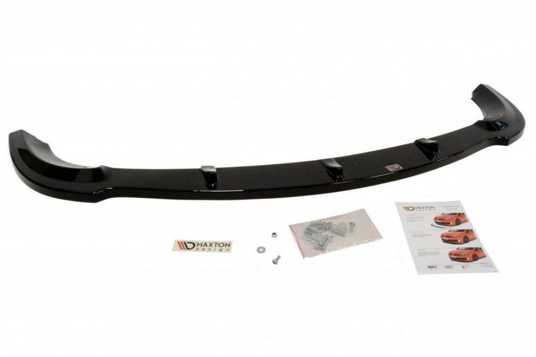 Maxton Design Frontlippe für Mercedes SL-Klasse R230 SL55 AMG schwarz hochglanz (2) 
