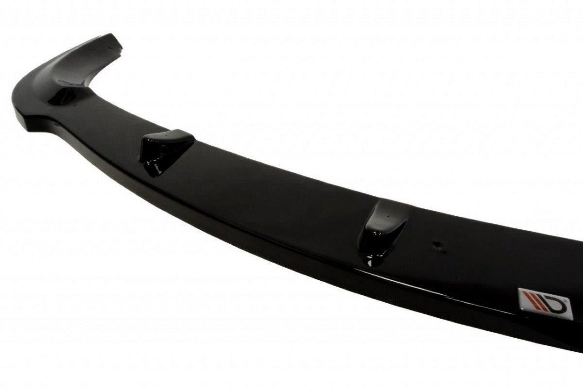 Maxton Design Frontlippe für Mercedes SL-Klasse R230 SL55 AMG schwarz hochglanz (3) 