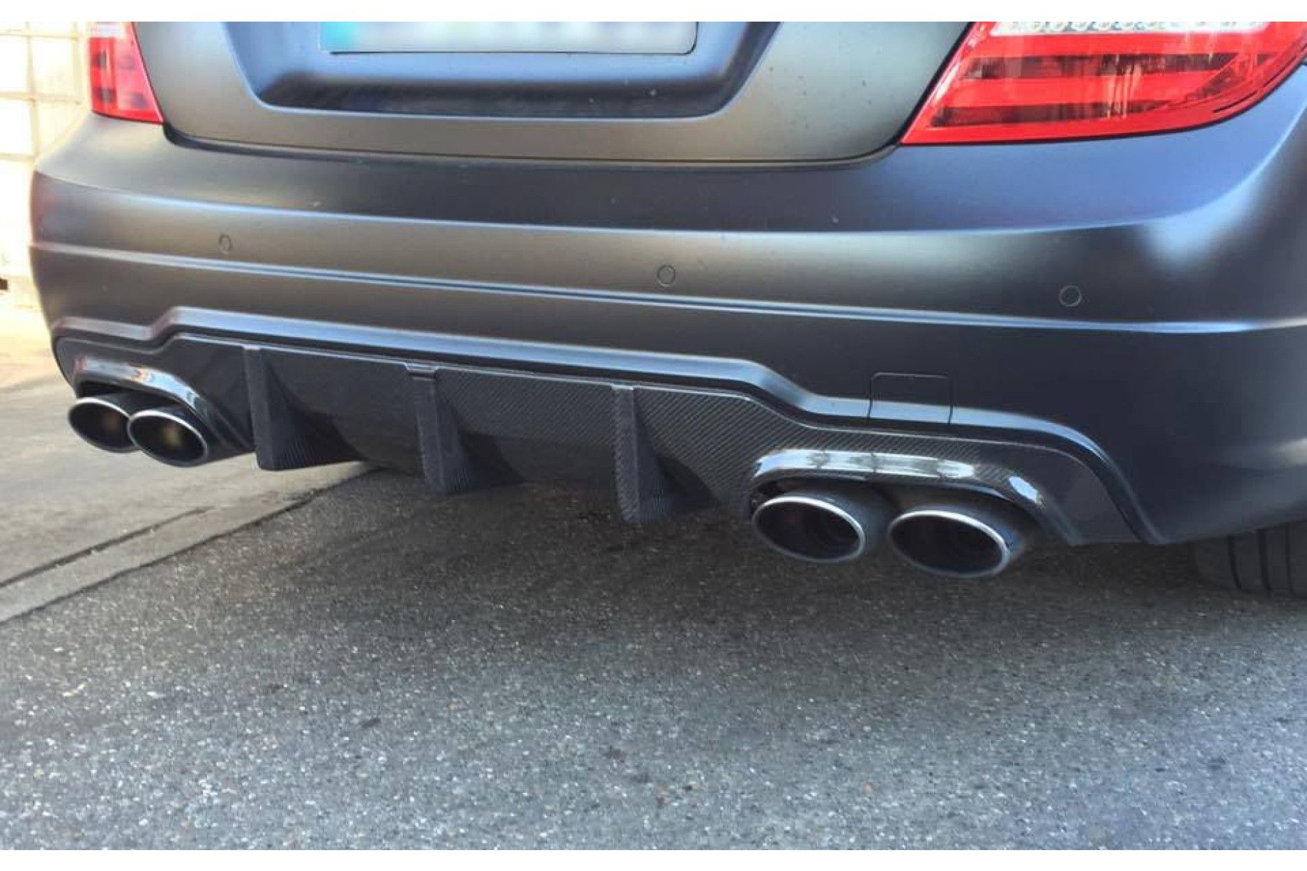 Boca Carbon Diffusor Dtm Style Fur Mercedes W204 C204 C200 C200 C250 C300 Mit Amg Paket Und C63amg Online Kaufen Bei Cfd