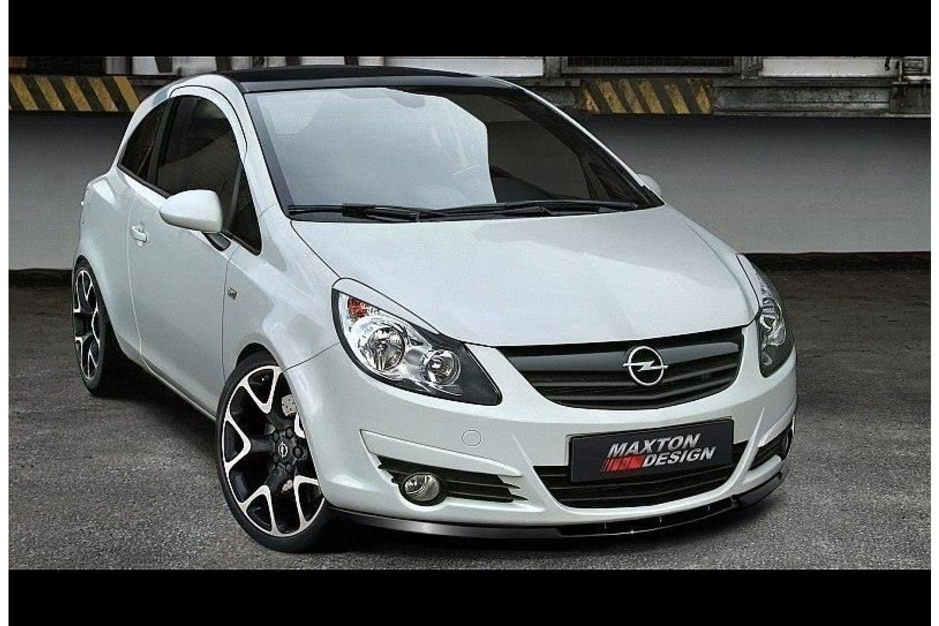 Maxton Design Frontlippe für Opel Corsa D|MK4 Vorfacelift schwarz hochglanz
