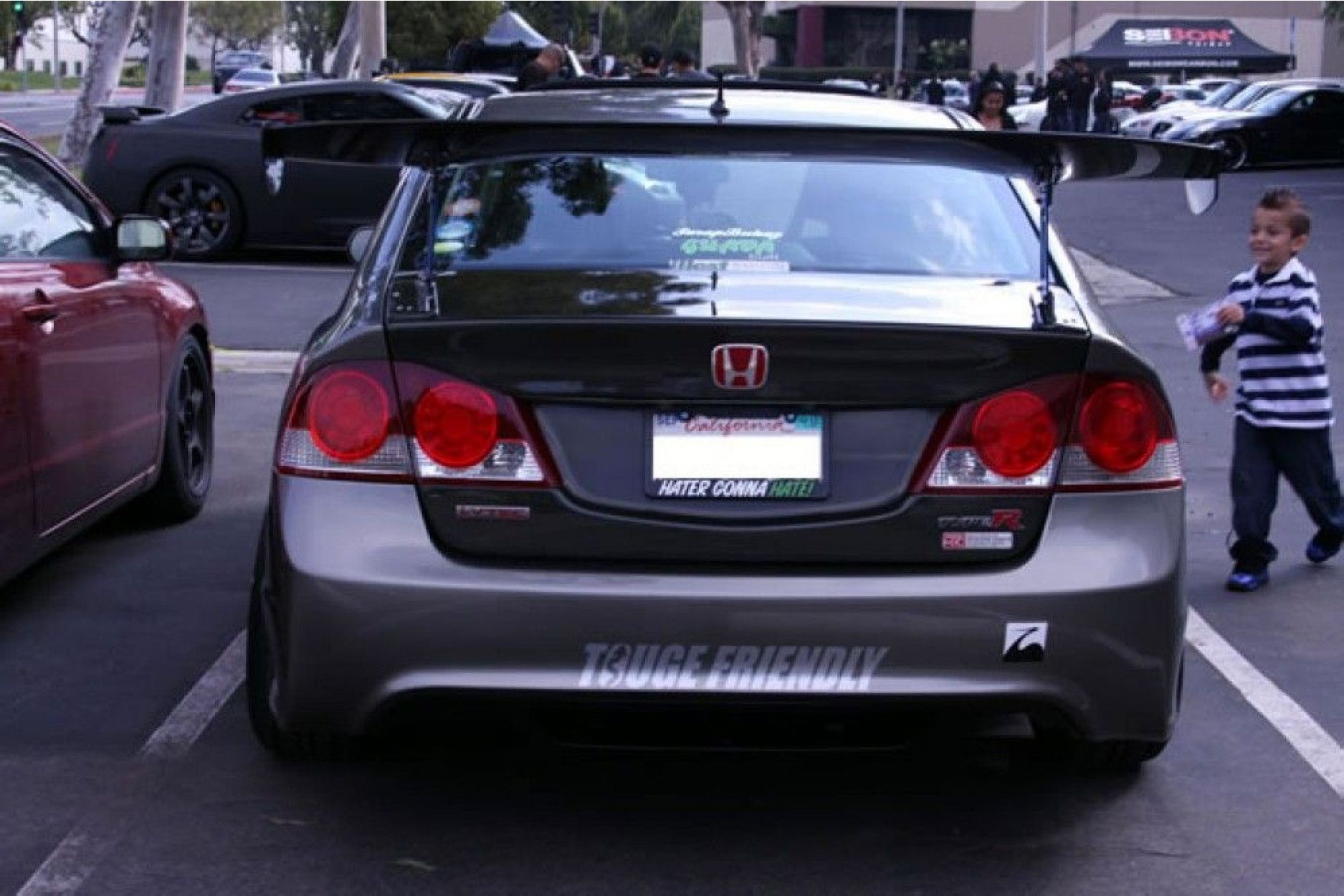 Seibon Carbon Heckdeckel für Honda Civic 2006 - 2010 4D JDM & Acura CSX OE-Style (7) 