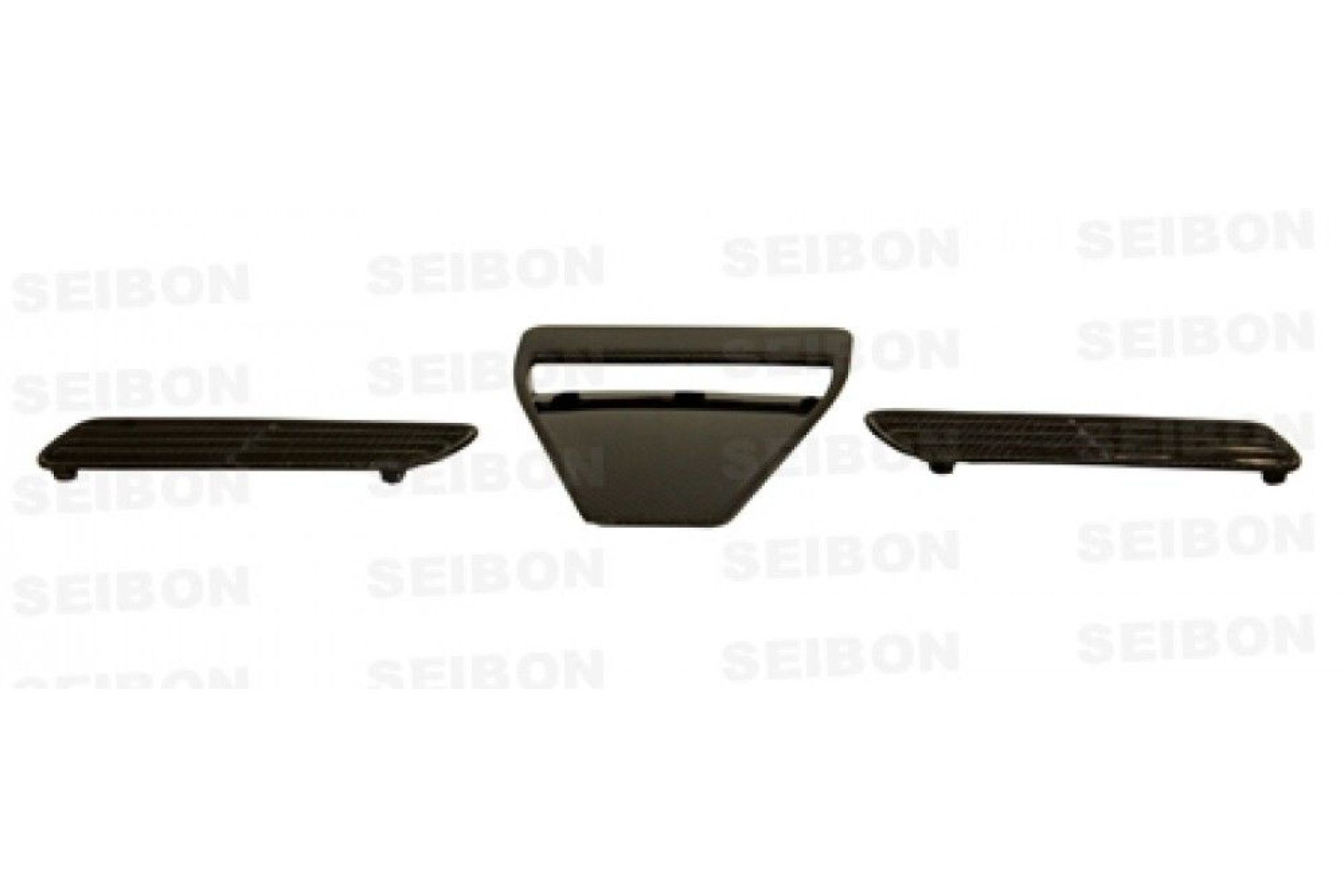 Seibon Carbon Lufteinlässe für Mitsubishi Lancer Evolution X 2008 - 2012 Motorhauben Lufteinlass Ramair OE-Style