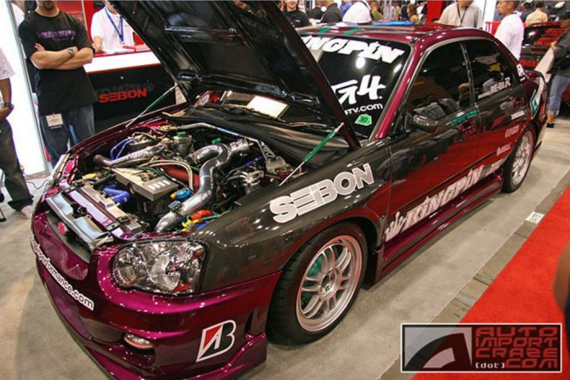 Seibon Carbon Kotflügel für Subaru WRX STI 2004 - 2005 WIDE-Style (4) 