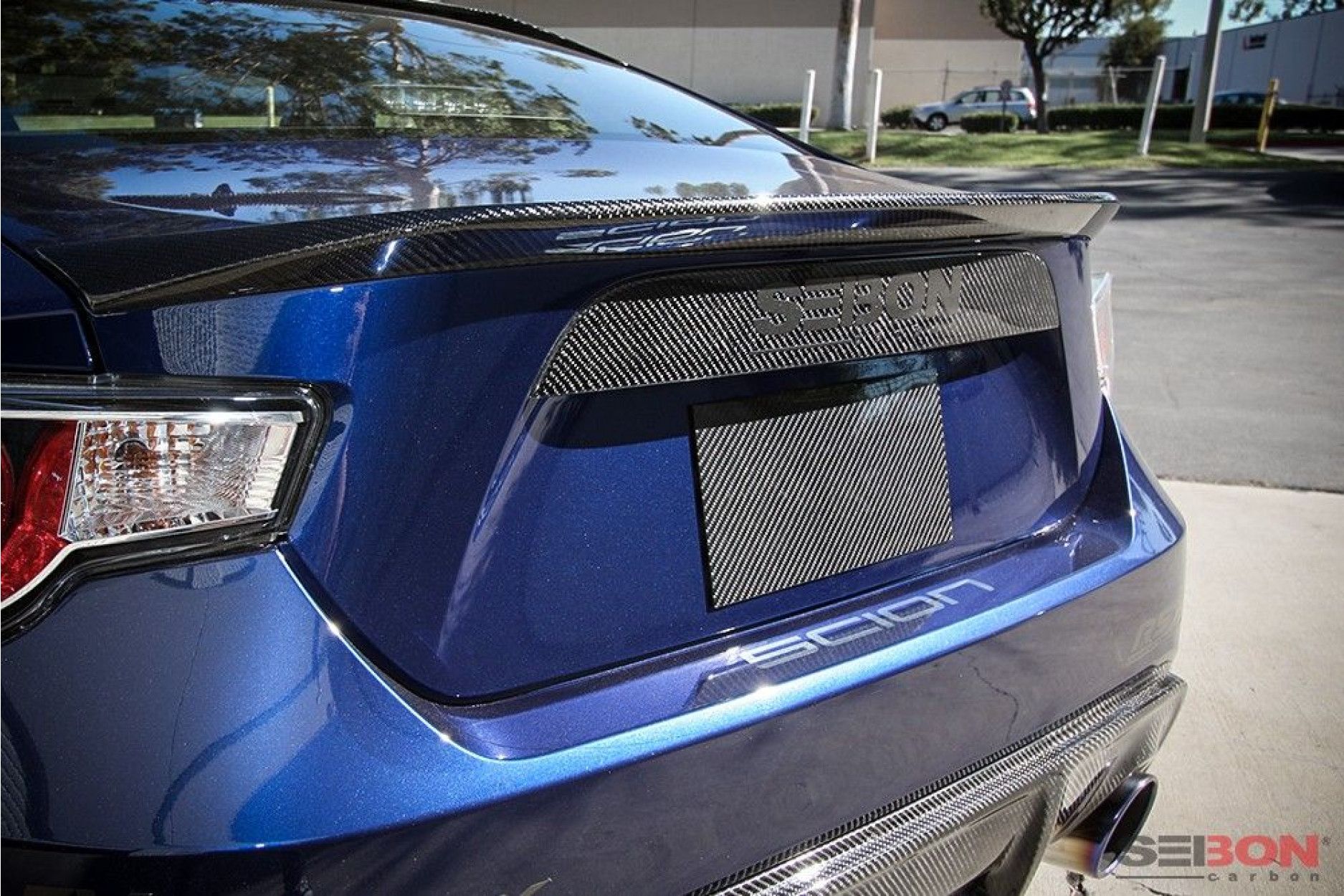 Seibon Carbon Verkleidung für Scion FRS|BRZ 2012 - 2014 Heckdeckel Aufsatz (6) 