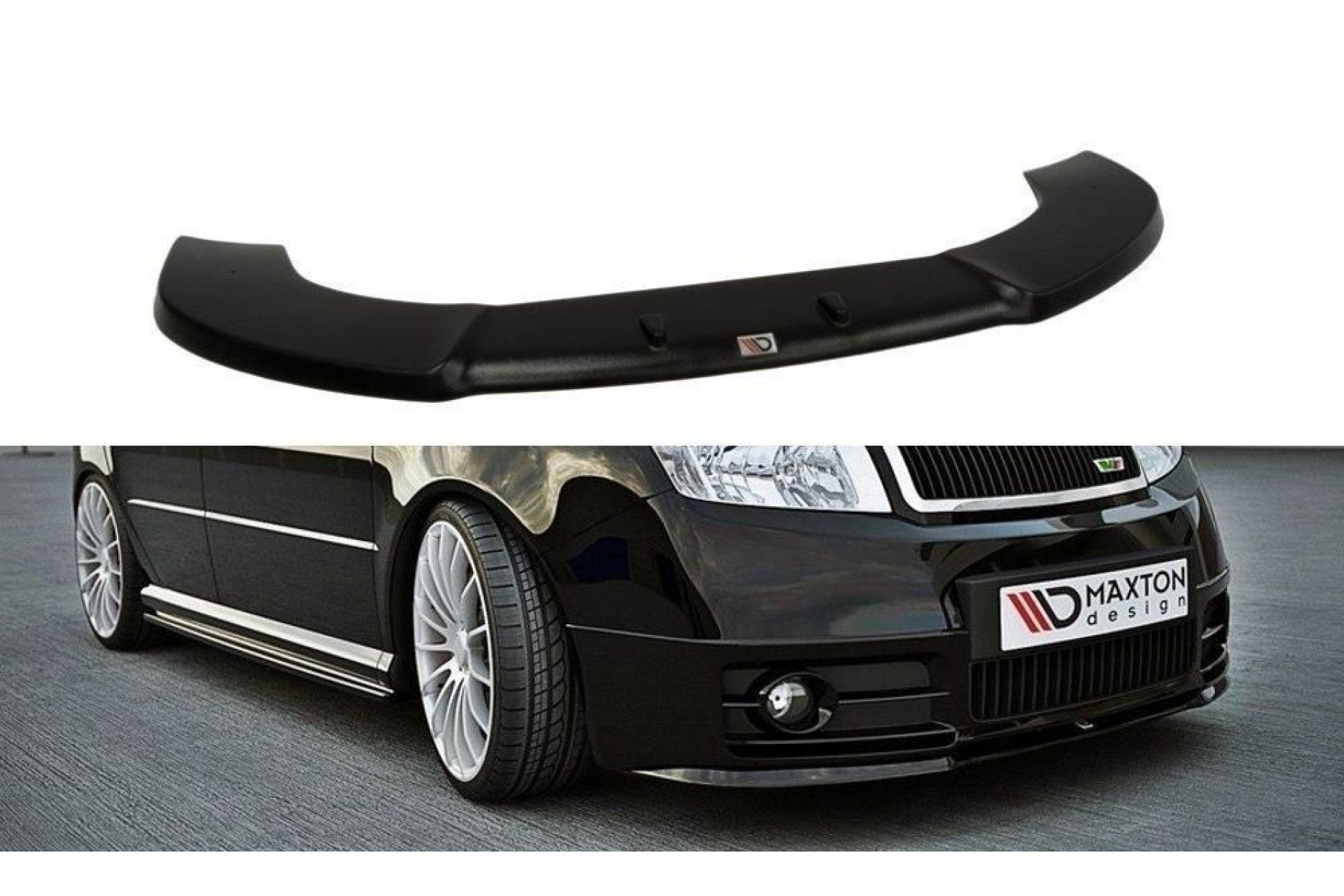 Maxton Design Frontlippe für Skoda Fabia MK1 RS schwarz hochglanz