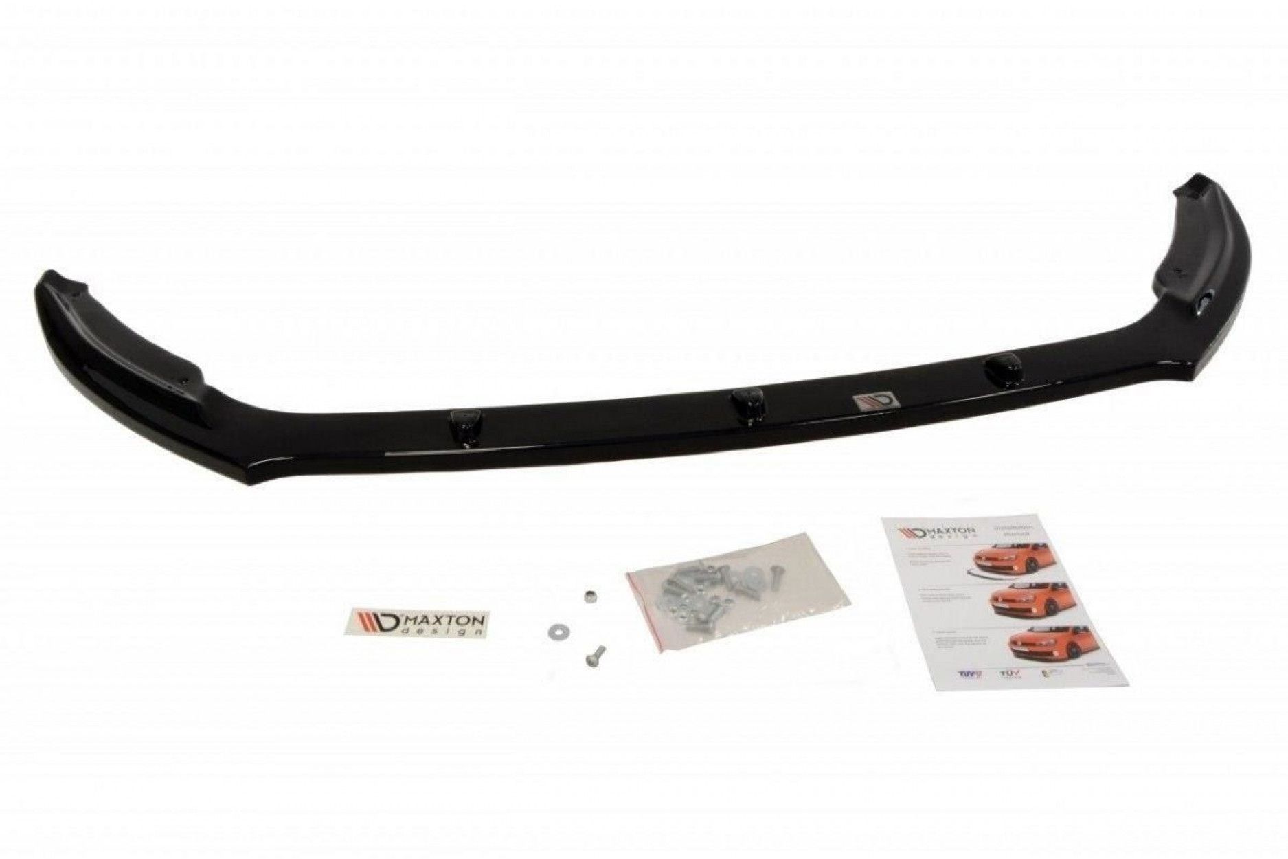 Maxton Design Frontlippe für Skoda Octavia MK3 schwarz hochglanz (2) 
