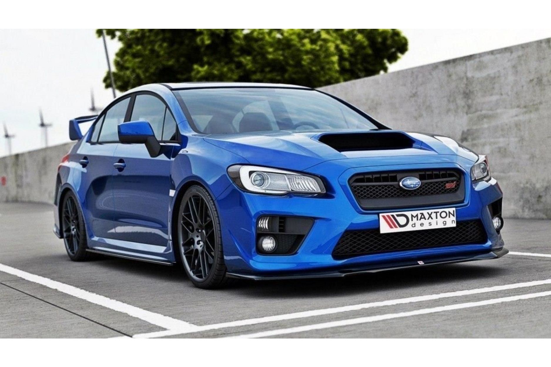 Maxton Design Frontlippe fur Subaru Impreza MK4 WRX STI schwarz hochglanz online kaufen bei CFD