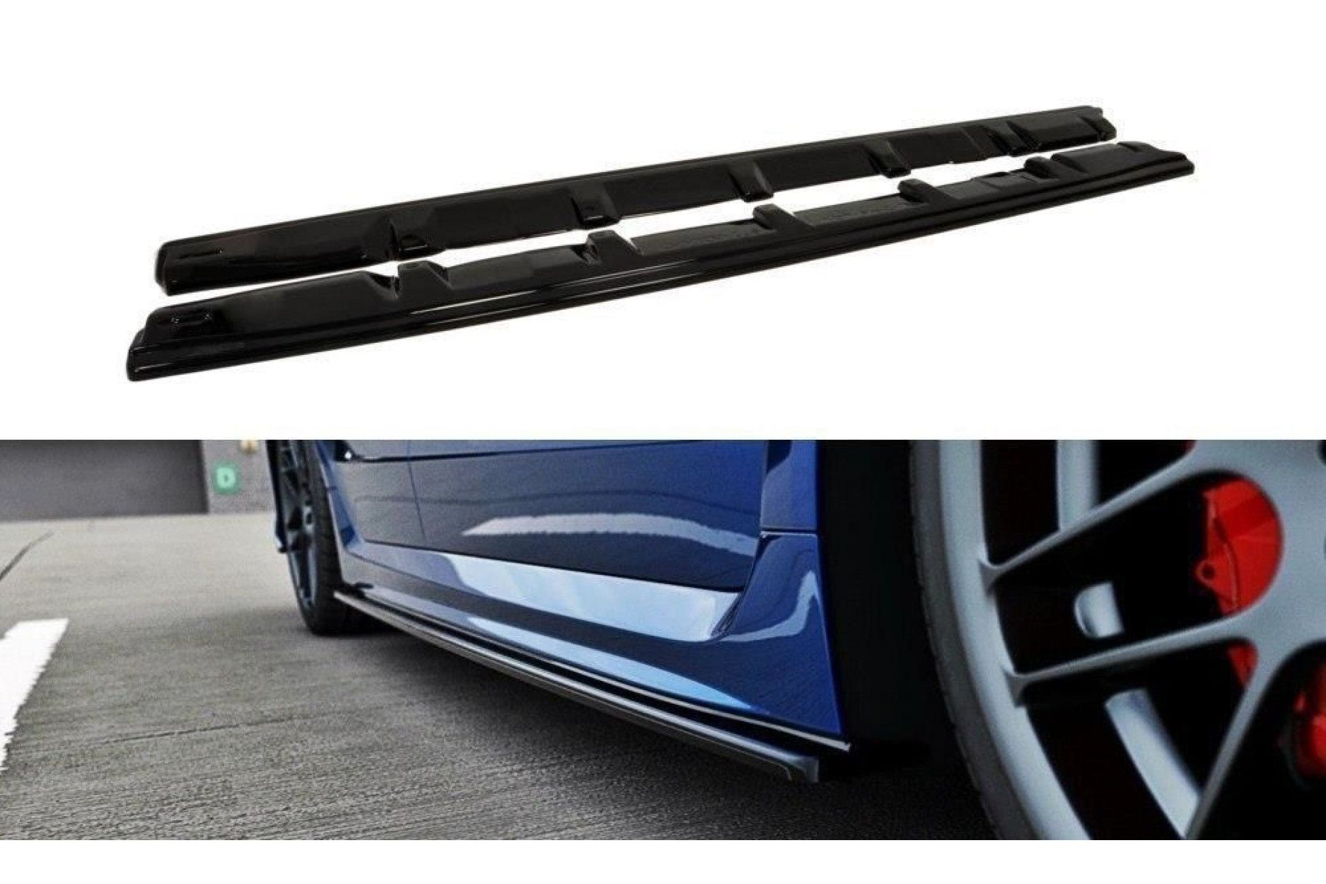 Maxton Design Seitenschweller für Subaru Impreza MK4 WRX|STI schwarz hochglanz