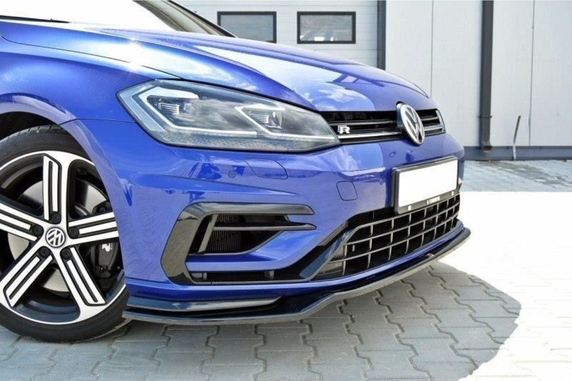 Auto Frontspoiler Frontlippe Spoiler für VW Golf 7 MK7 7.5 R GTI