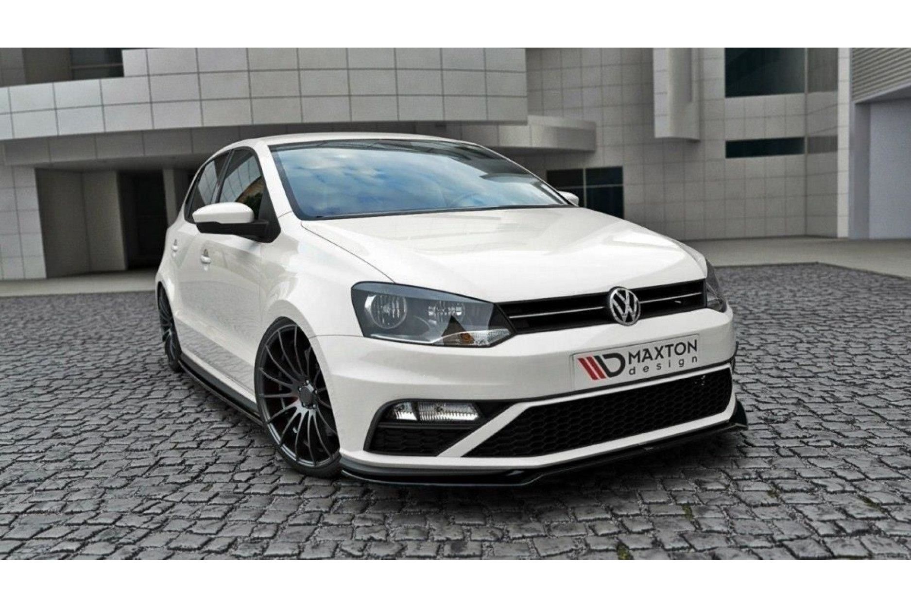 Maxton Design Frontlippe Fur Volkswagen Polo 6c Gti Facelift Schwarz Hochglanz Online Kaufen Bei Cfd