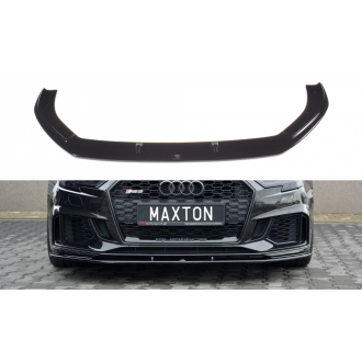 Maxtondesign Frontlippe V.1 für Audi RS3 8V.2 Facelift schwarz hochglanz