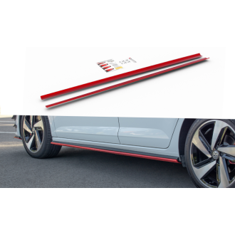 Maxtondesign Seitenschweller für Volkswagen Polo MK6 GTI schwarz hochglanz