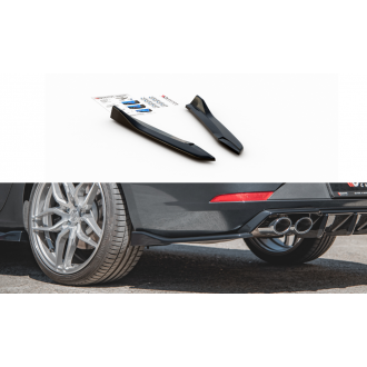 Maxtondesign Diffusor Erweiterung li/re V.3 für SEAT Leon MK3 Cupra Kombi Facelift schwarz hochglanz
