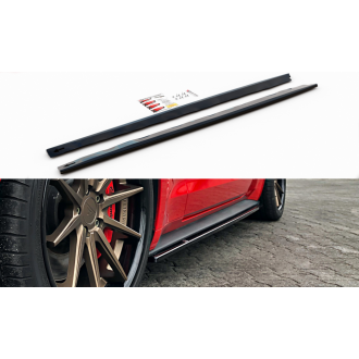 Maxtondesign Seitenschweller für Ford Mustang MK6 Facelift schwarz hochglanz