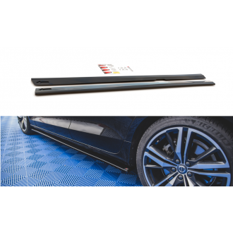 Maxtondesign Seitenschweller für Volvo S60 MK3 R-Design schwarz hochglanz