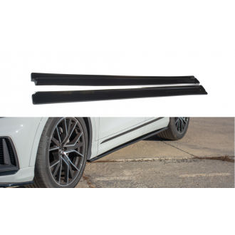 Maxtondesign Seitenschweller für Audi Q8 MK1 S-Line schwarz hochglanz