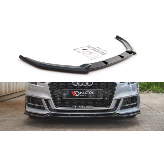 Maxtondesign Frontlippe V.3 für Audi A3|S3 8V.2 S-Line Facelift schwarz hochglanz