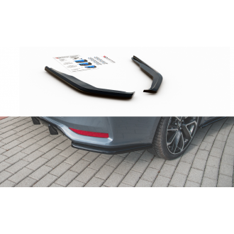 Maxtondesign Diffusor Erweiterung li/re für Toyota Corolla XII Limousine schwarz hochglanz