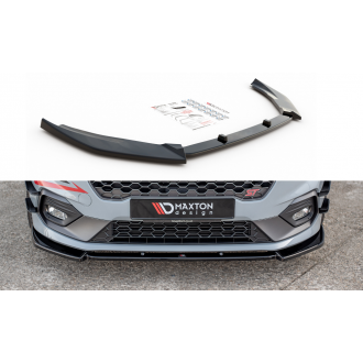 Maxtondesign Frontlippe V.7 für Ford Fiesta MK8 ST|ST-Line schwarz hochglanz