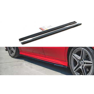 Maxtondesign Seitenschweller für Mercedes Benz CLA-Klasse C118 AMG-Paket schwarz hochglanz