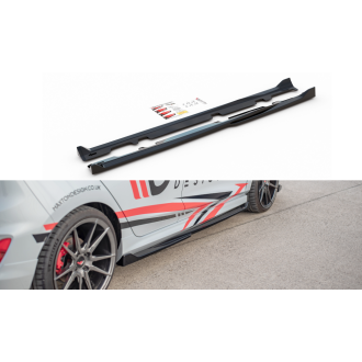 Maxtondesign Seitenschweller V.4 für Ford Fiesta MK8 ST|ST-Line schwarz hochglanz