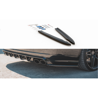 Maxtondesign Diffusor Erweiterung li/re für Audi S8 D4 Facelift schwarz hochglanz
