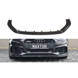 Maxtondesign Frontlippe für Audi RS3 8V.2 Facelift schwarz hochglanz