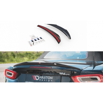 Maxtondesign Spoiler für Fiat 124 Spider Abarth schwarz hochglanz