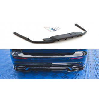 Maxtondesign Diffusor Mit Balken für Volvo S60 MK3 R-Design schwarz hochglanz