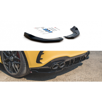 Maxtondesign Diffusor Erweiterung li/re für Mercedes Benz A-Klasse W177 A45 AMG schwarz hochglanz