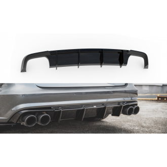 Maxtondesign Diffusor für Audi A6|S6 C7 S-Line Facelift schwarz hochglanz