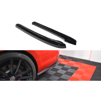 Maxtondesign Diffusor Erweiterung li/re V.1 für Volkswagen Golf MK7|Golf 7 R Kombi Facelift schwarz hochglanz