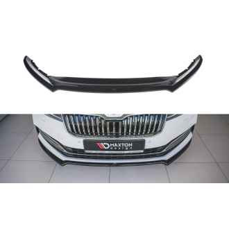 Maxtondesign Frontlippe V.1 für Skoda Superb MK3 Facelift schwarz hochglanz