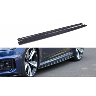 Maxtondesign Seitenschweller für Audi RS4 B9 schwarz hochglanz