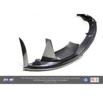 RevoZport Carbon Frontlippe für BMW 3er|4er F80|F82|F83 M3|M4 untere Lippe und Seitenfinnen