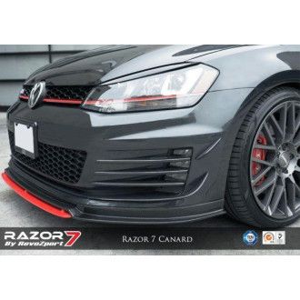 RevoZport Carbon Canards für Volkswagen Golf MK7|Golf 7 GTI|GTD Vorfacelift "Razor 7"